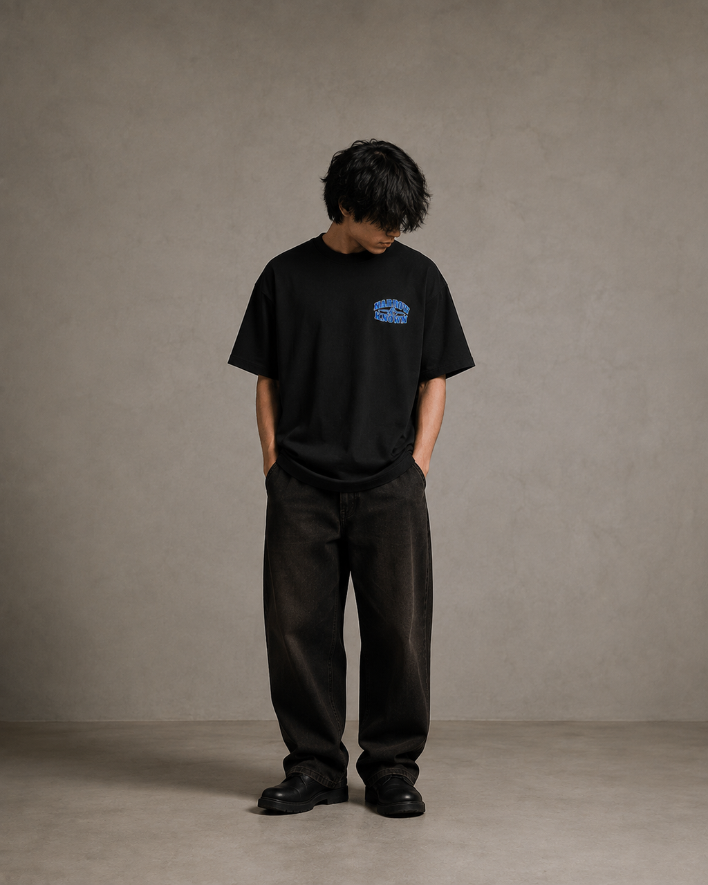 N&K editorial mockup v2 | fruit-of-the-spirit-oversized-tee | black | front