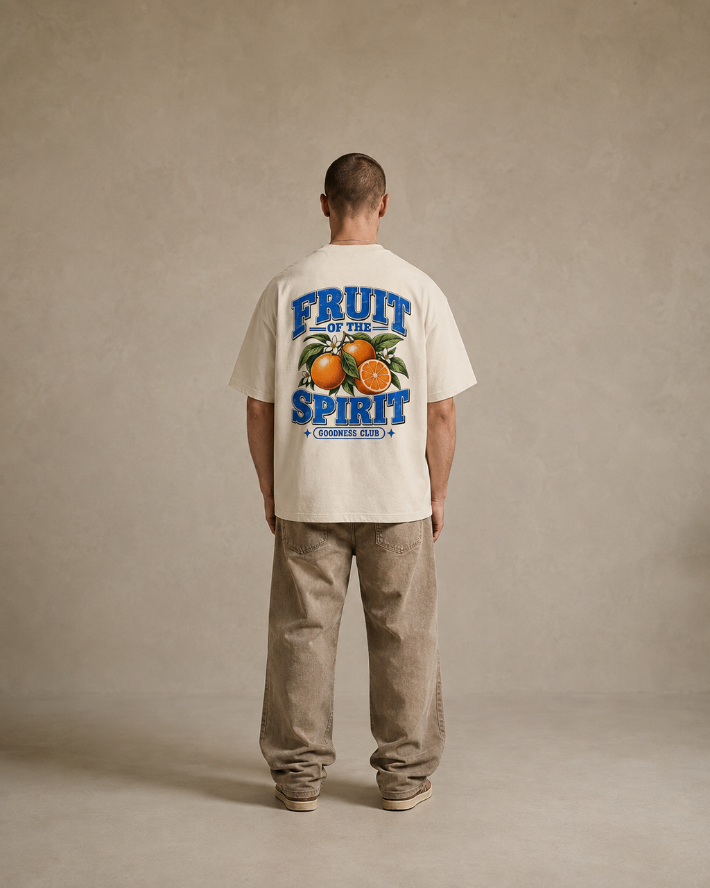 N&K editorial mockup v2 | fruit-of-the-spirit-oversized-tee | mild-apricot | back