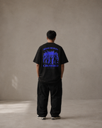 N&K editorial mockup v2 | make-heaven-crowded-oversized-tee | black | back