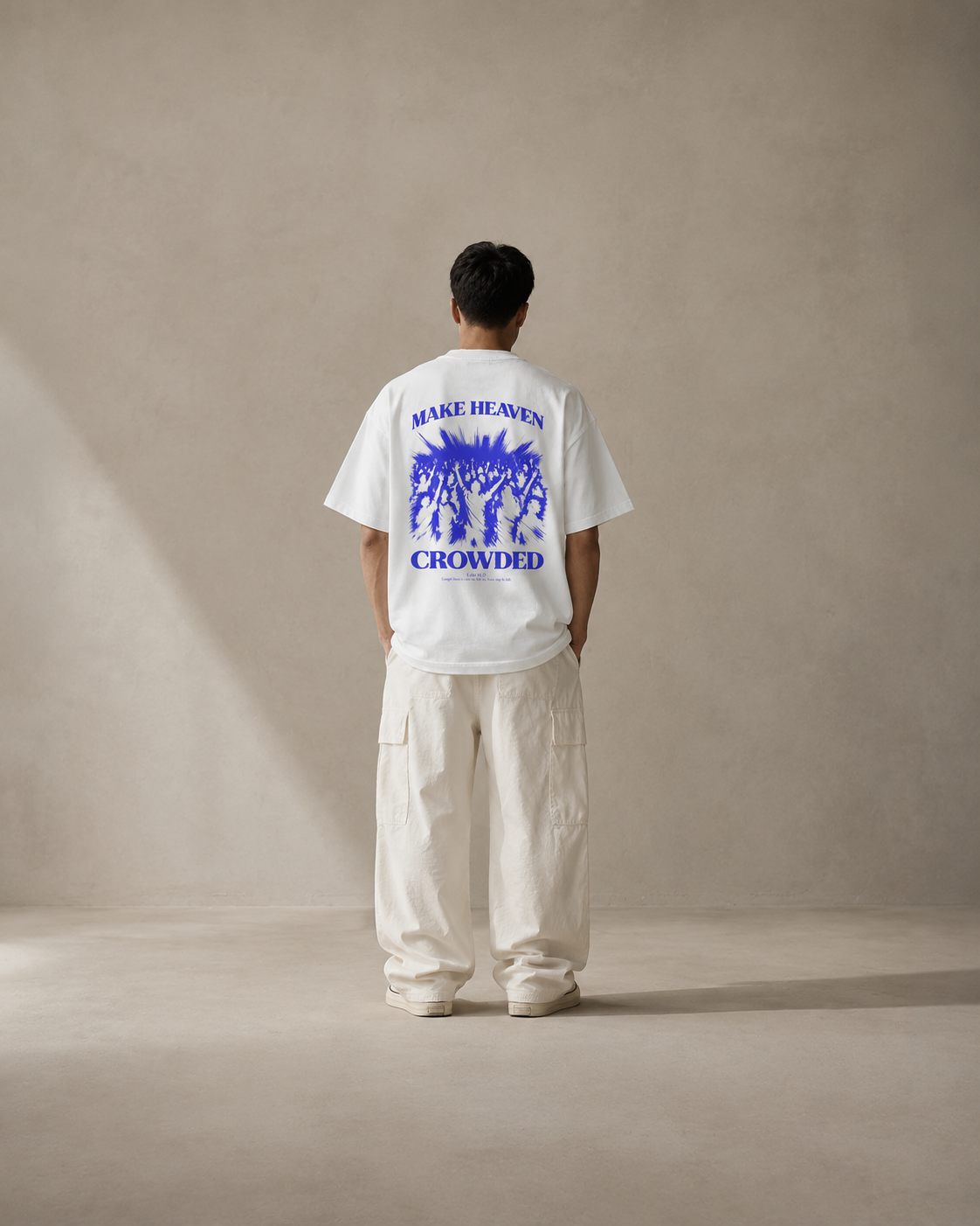N&K editorial mockup v2 | make-heaven-crowded-oversized-tee | white | back