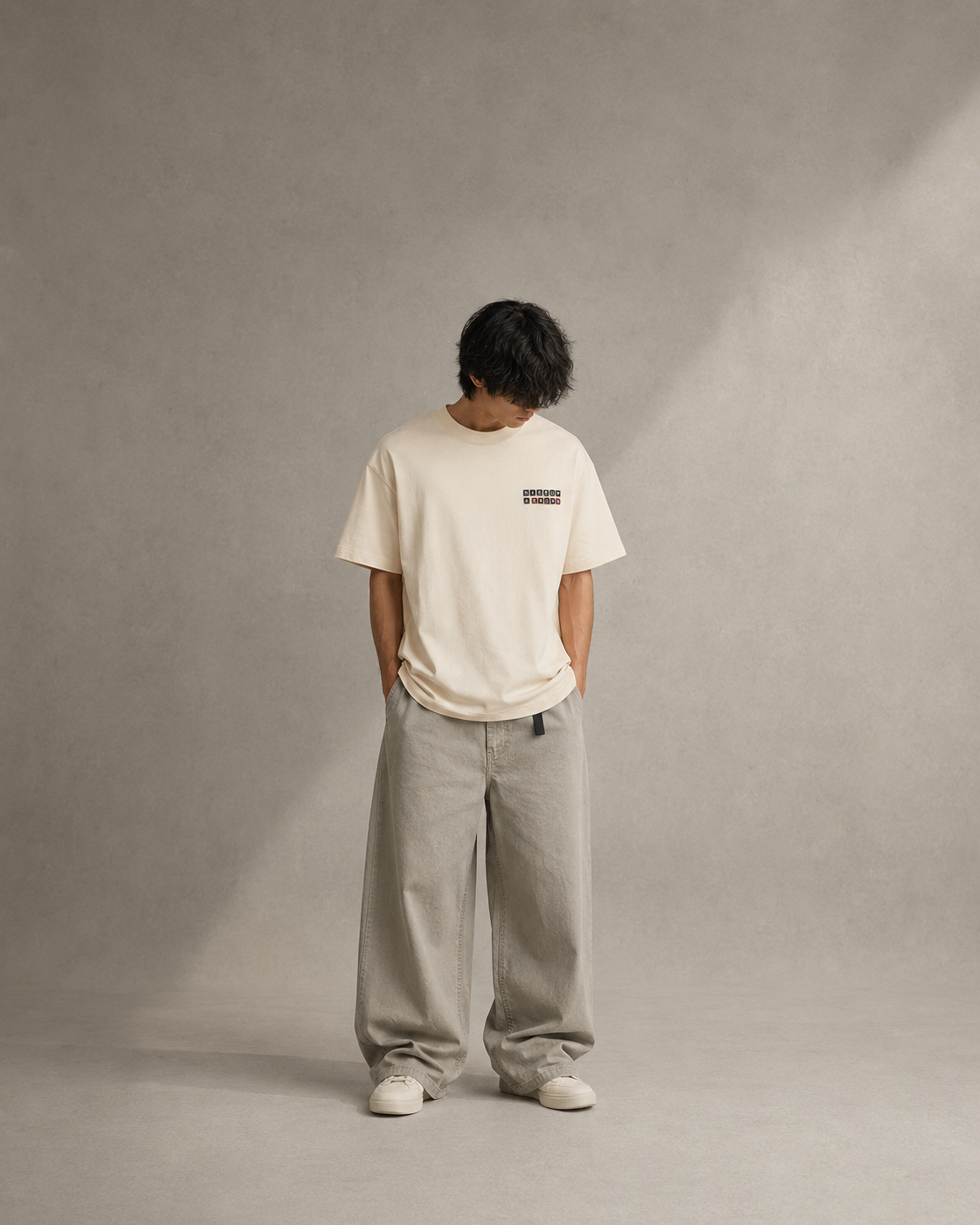 Narrow & Known Keyboard in Mild Apricot — Front editorial view