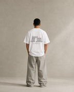 N&K editorial mockup v2 | narrow-known-keyboard-oversized-tee | white | back