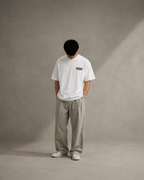 N&K editorial mockup v2 | narrow-known-keyboard-oversized-tee | white | front