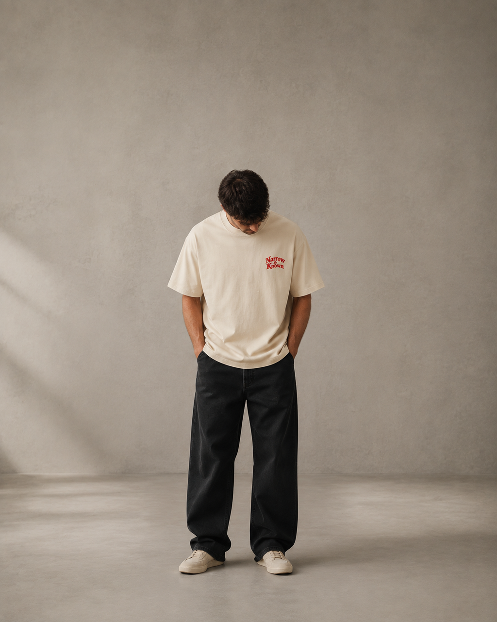 N&K editorial mockup v2 | the-ninety-nine-oversized-tee | mild-apricot | front