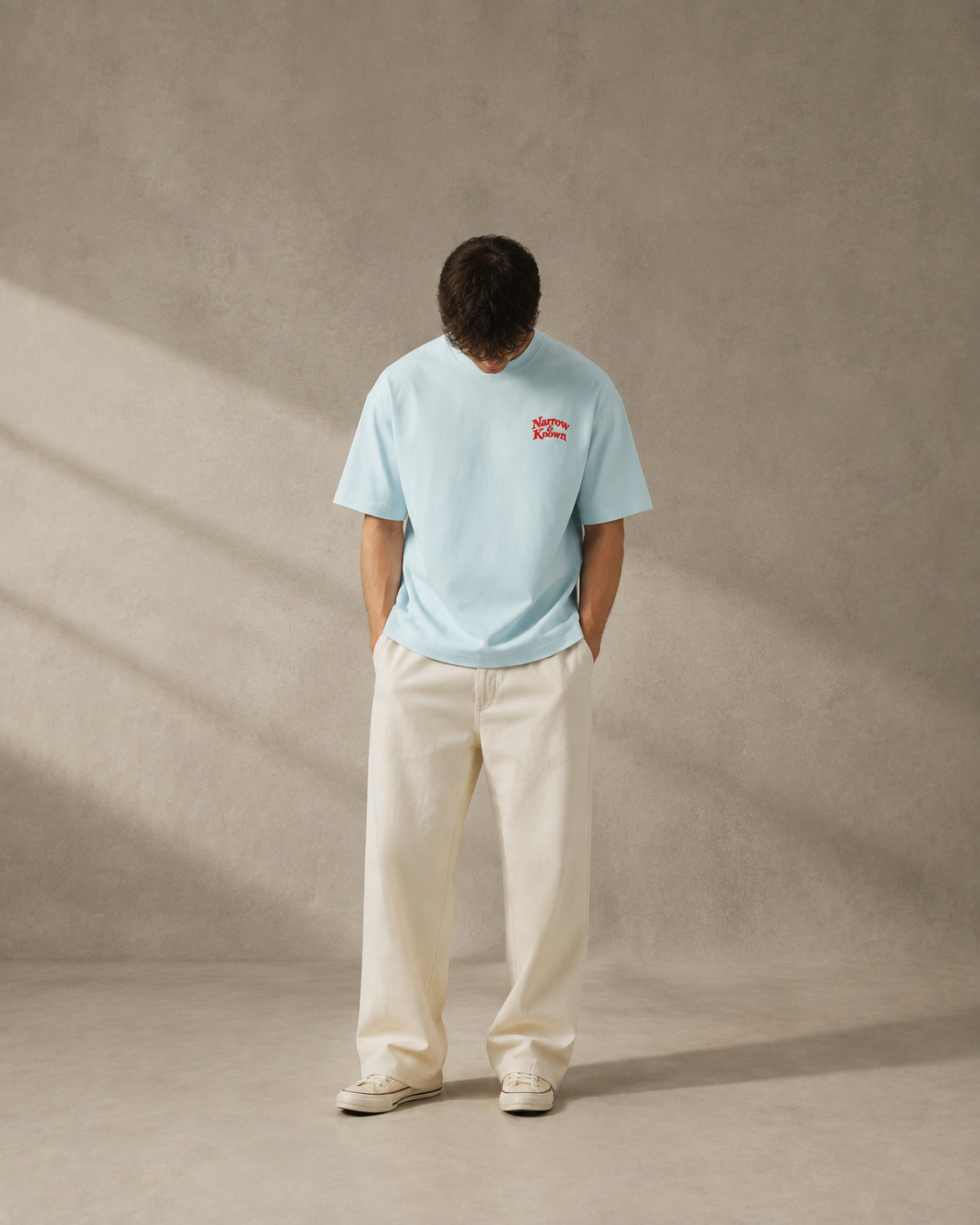 N&K editorial mockup v2 | the-ninety-nine-oversized-tee | sky-blue | front