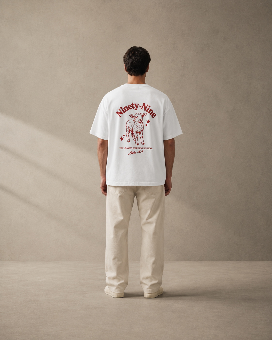 N&K editorial mockup v2 | the-ninety-nine-oversized-tee | white | back