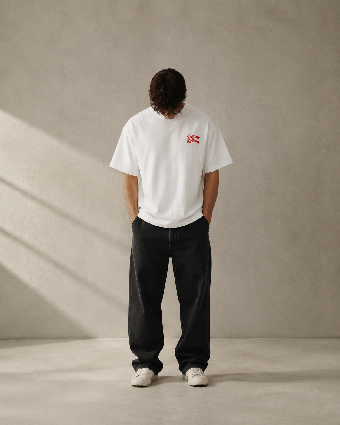 N&K editorial mockup v2 | the-ninety-nine-oversized-tee | white | front